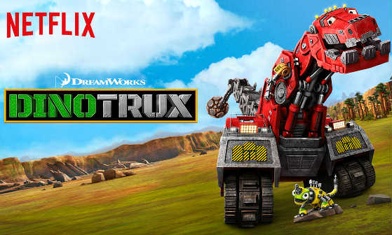 Billede fra serien Dinotrux på Netflix